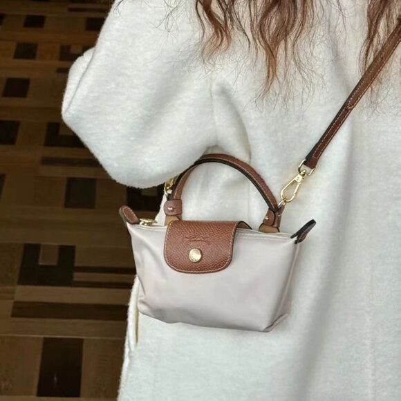 Longchamp Burgundy and Tan Cosmetic Bag - Picture 2 of 7